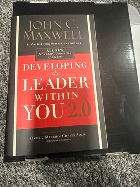 John C. Maxwell "Developing the Leader Within You 2.0" - Red & Black Cover